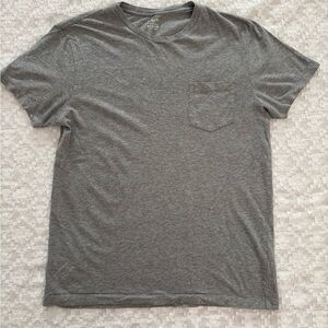 Men’s J. Crew Heather Gray Pocket Tee